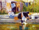River Washing - Portugal by Flint Reed