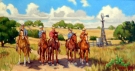 Southwest landscapes, Texas hill country, rural settings, horses and other Southwest themed original oil paintings by Flint Reed