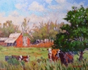 Southwest landscapes, Texas hill country, rural settings, horses and other Southwest themed original oil paintings by Flint Reed